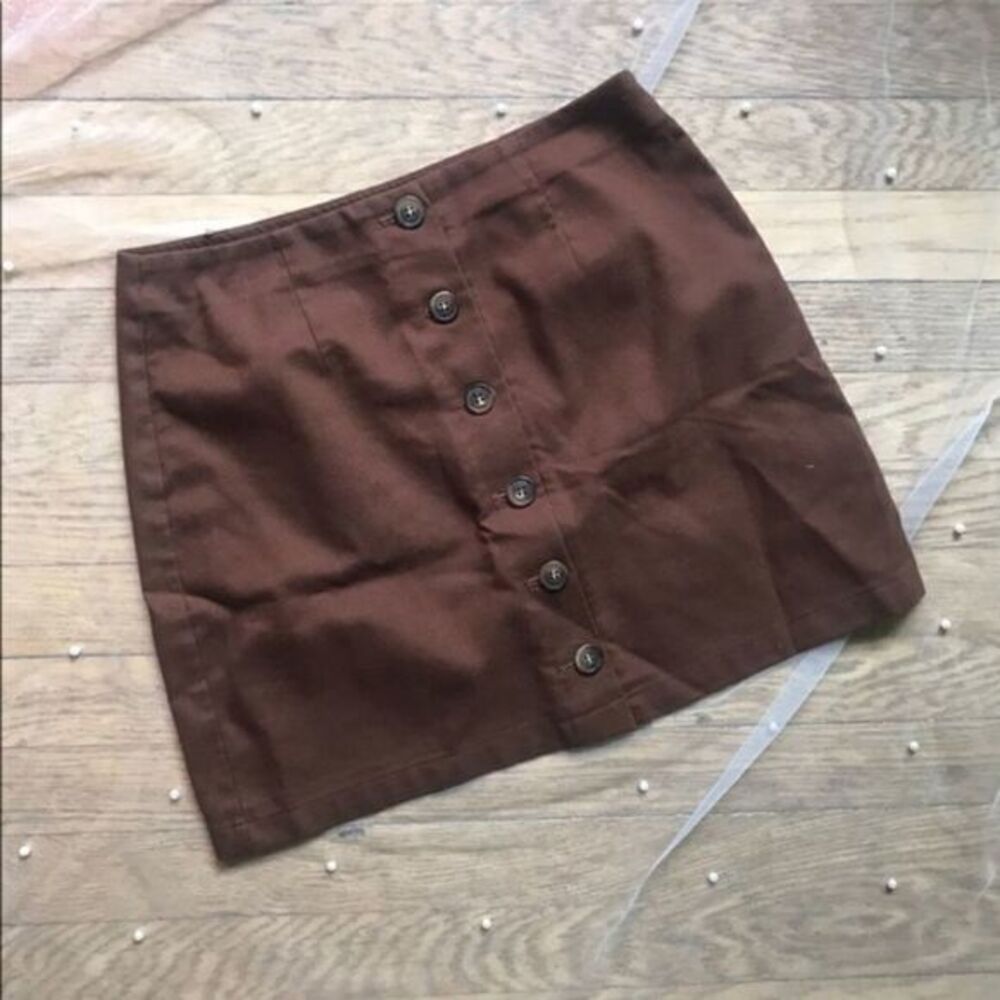 Forever 21 Button Up Brown Skirt